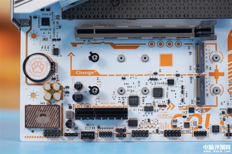最新主板评测：七彩虹COLORFIRE B760M-MEOW WIFI D5橘影橙主板评测，权威硬件评测网站,www.dnpcw.com