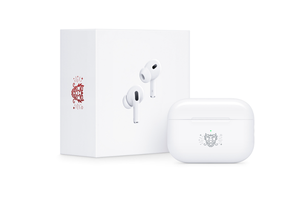 苹果AirPods Pro龙年特别款发布 耳机盒刻龙头标超吸睛售价1899元，权威硬件评测网站,www.dnpcw.com