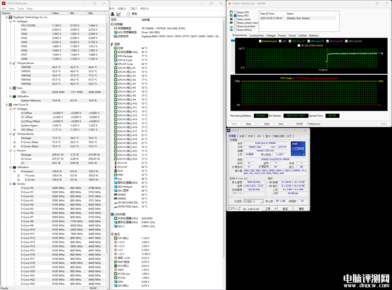 最新主板评测：技嘉冰雕X Z790 AORUS PRO X主板评测，权威硬件评测网站,www.dnpcw.com