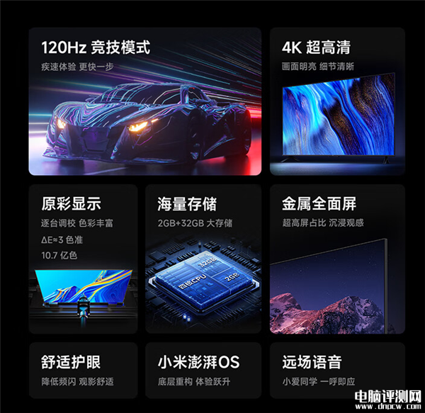 Redmi智能电视A系列2025款发布：4K超高清、120Hz刷新率售价1399元起，权威硬件评测网站,www.dnpcw.com