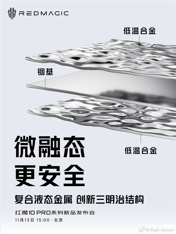 红魔10 Pro系列上市 搭载骁龙8至尊版售价4999元起，权威硬件评测网站,www.dnpcw.com