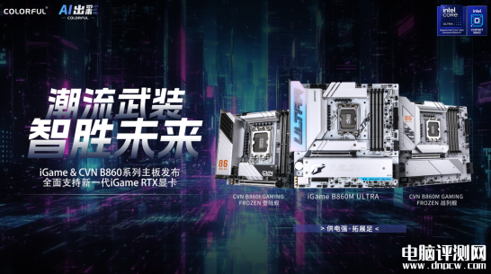 七彩虹B860系列主板上市 波普主题设计售价1199元起，权威硬件评测网站,www.dnpcw.com