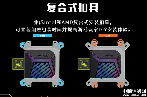 微星MAG CORELIQUID A15水冷散热器上市 300W解热售价449元，权威硬件评测网站,www.dnpcw.com