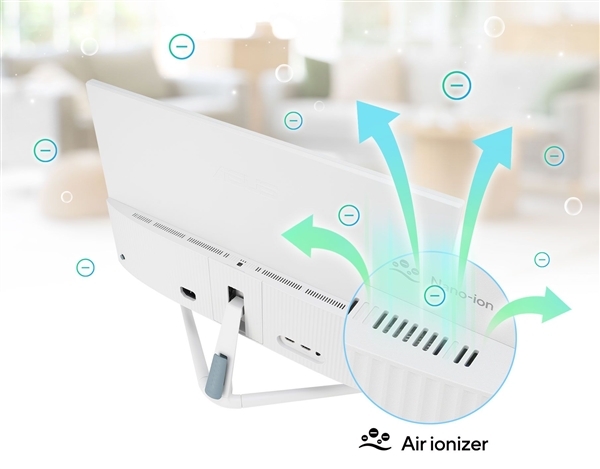 华硕VU Air Ionizer系列显示器发布 融合空气净化与视觉享受专为商务精英打造，权威硬件评测网站,www.dnpcw.com