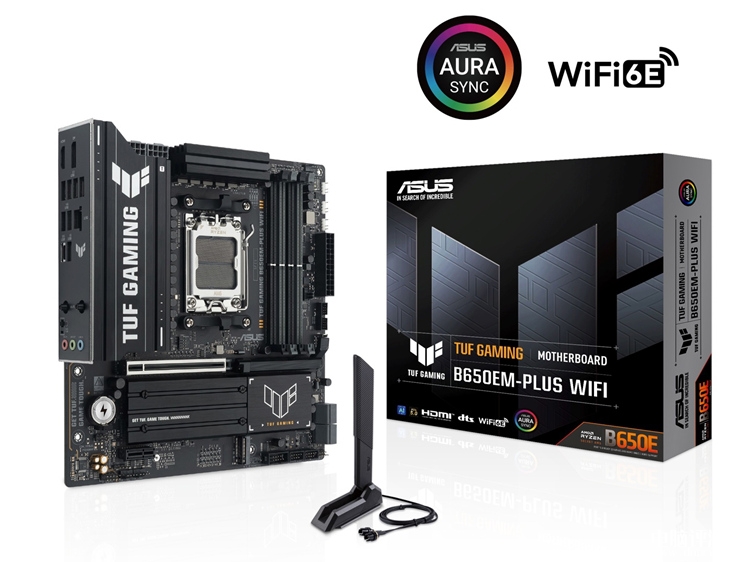 华硕TUF GAMING B650EM-PLUS WIFI主板上市 一槽显卡售价1329元，权威硬件评测网站,www.dnpcw.com