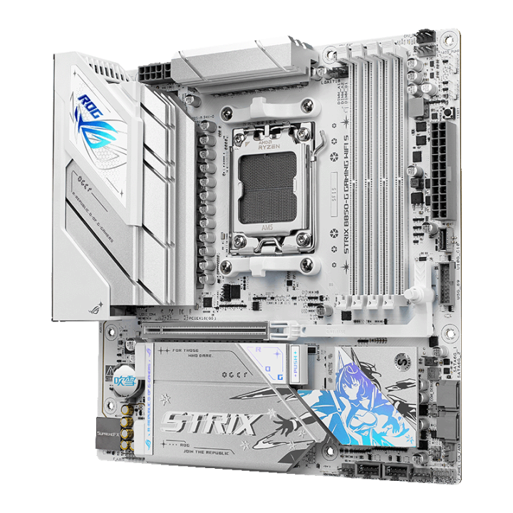 华硕ROG B850小吹雪主板上市 支持DDR5 8500内存超频售价1599元，权威硬件评测网站,www.dnpcw.com