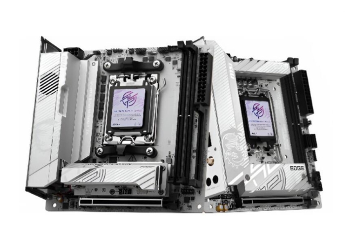微星MPG X870I EDGE TI WiFi主板发布 双雷电4接口 专属扩展插槽，权威硬件评测网站,www.dnpcw.com