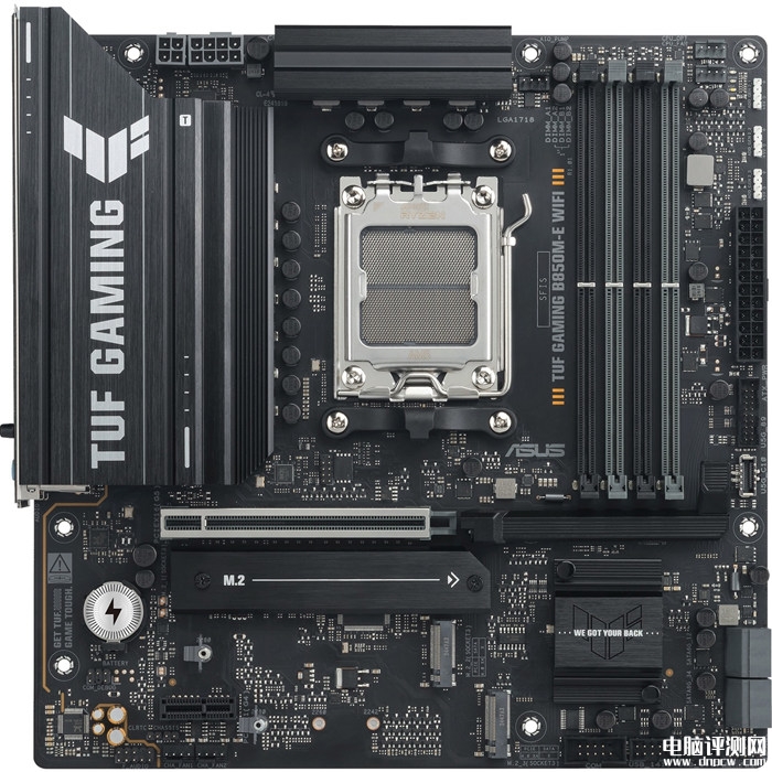华硕TUF GAMING B850M-E WIFI主板正式发布 精简配置打造主流电竞平台，权威硬件评测网站,www.dnpcw.com