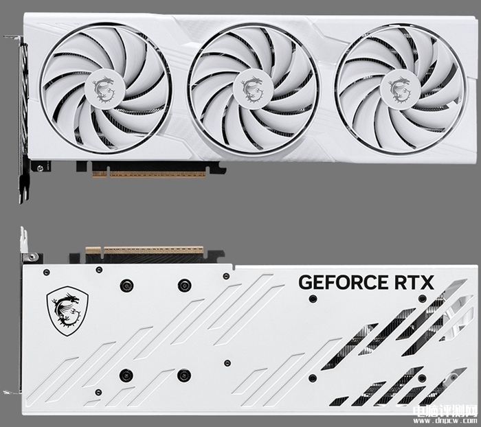 微星白色龙爵显卡发布 RTX 5070三风扇设计+高频OC版，权威硬件评测网站,www.dnpcw.com