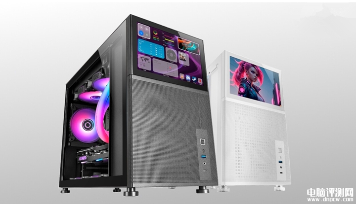 Mars Gaming MC-LCD机箱发布 8英寸副屏+乔思伯D31造型,权威硬件评测网站,www.dnpcw.com