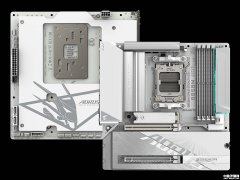 技嘉首款背插主板B850M AORUS STEALTH ICE发布 银白配色Wi-Fi7+5GbE